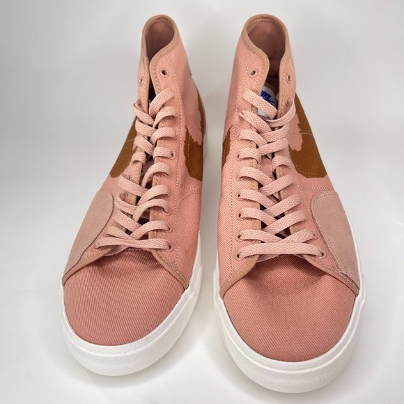 Nike Mens SB Blazer Court Mid Premium Rose Brown White Shoes Size 14 DM8553-601 main image 7